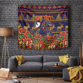 Personalized Adelaide Football Christmas Tapestry Australian Football Mascot - Ugly Xmas Pattern Festive