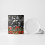 Personalized Magpies Football Christmas Ceramic Mug Australian Football Mascot - Ugly Xmas Pattern Festive