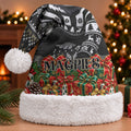 Magpies Football Christmas Santa Hat Australian Football Mascot - Ugly Xmas Pattern Festive