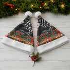 Magpies Football Christmas Santa Hat Australian Football Mascot - Ugly Xmas Pattern Festive