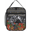 Personalized Magpies Football Christmas Lunch Bag Australian Football Mascot - Ugly Xmas Pattern Festive