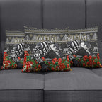 Personalized Magpies Football Christmas Pillow Cover Australian Football Mascot - Ugly Xmas Pattern Festive