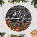Magpies Football Christmas Tree Skirt Australian Football Mascot - Ugly Xmas Pattern Festive
