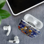 Personalized West Coast Eagles Football Christmas AirPods Case Australian Football Mascot - Ugly Christmas Pattern Festive
