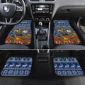 Personalized West Coast Eagles Football Christmas Car Mats Australian Football Mascot - Ugly Christmas Pattern Festive