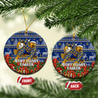 West Coast Eagles Football Christmas Ceramic Ornament Australian Football Mascot - Ugly Christmas Pattern Festive