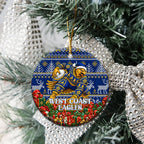 West Coast Eagles Football Christmas Ceramic Ornament Australian Football Mascot - Ugly Christmas Pattern Festive