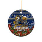 West Coast Eagles Football Christmas Ceramic Ornament Australian Football Mascot - Ugly Christmas Pattern Festive