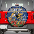 Personalized West Coast Eagles Football Christmas Spare Tire Cover Australian Football Mascot - Ugly Christmas Pattern Festive