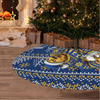 West Coast Eagles Football Christmas Tree Skirt Australian Football Mascot - Ugly Christmas Pattern Festive