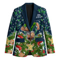 Personalised Raiders Rugby Christmas Blazer Santa Rugby Mascot - Pine Wreath Festive