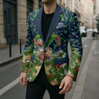 Personalised Raiders Rugby Christmas Blazer Santa Rugby Mascot - Pine Wreath Festive