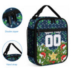 Personalised Raiders Rugby Christmas Lunch Bag Santa Rugby Mascot - Pine Wreath Festive