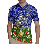 Personalised Bulldogs Rugby Christmas Rugby Jersey Santa Rugby Mascot - Pine Wreath Festive