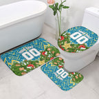 Personalised Titans Rugby Christmas Bathroom Set Santa Rugby Mascot - Pine Wreath Festive