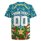 Personalised Titans Rugby Christmas Rugby Jersey Santa Rugby Mascot - Pine Wreath Festive