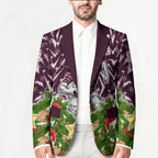 Personalised Sea Eagles Rugby Christmas Blazer Santa Rugby Mascot - Pine Wreath Festive