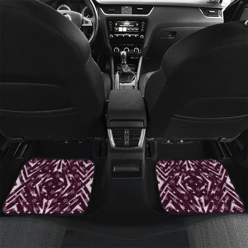 Personalised Sea Eagles Rugby Christmas Car Mats Santa Rugby Mascot - Pine Wreath Festive