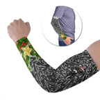 Personalised Penrith Panthers Rugby Christmas Arm Sleeves Santa Rugby Mascot - Pine Wreath Festive
