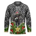 Personalised Penrith Panthers Rugby Christmas Hockey Jersey Santa Rugby Mascot - Pine Wreath Festive