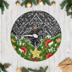 Penrith Panthers Rugby Christmas Tree Skirt Santa Rugby Mascot - Pine Wreath Festive