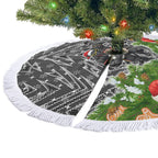 Penrith Panthers Rugby Christmas Tree Skirt Santa Rugby Mascot - Pine Wreath Festive