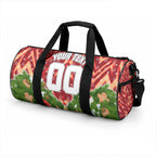 Personalised Dolphins Rugby Christmas Duffle Bag Santa Rugby Mascot - Pine Wreath Festive