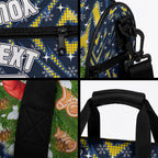 Personalised Cowboys Rugby Christmas Duffle Bag Santa Rugby Mascot - Pine Wreath Festive