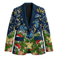 Personalised Parramatta Eels Rugby Christmas Blazer Santa Rugby Mascot - Pine Wreath Festive
