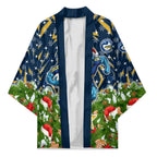 Personalised Parramatta Eels Rugby Christmas Kimono Santa Rugby Mascot - Pine Wreath Festive