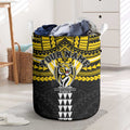 Personalized Richmond Tigers Laundry Basket Polynesian Tribal Pattern Heritage Football
