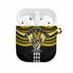 Personalized Richmond Tigers AirPods Case Polynesian Tribal Pattern Heritage Football