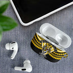 Personalized Richmond Tigers AirPods Case Polynesian Tribal Pattern Heritage Football