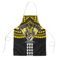 Personalized Richmond Tigers Apron Polynesian Tribal Pattern Heritage Football