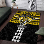 Personalized Richmond Tigers Area Rug Polynesian Tribal Pattern Heritage Football