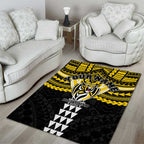 Personalized Richmond Tigers Area Rug Polynesian Tribal Pattern Heritage Football