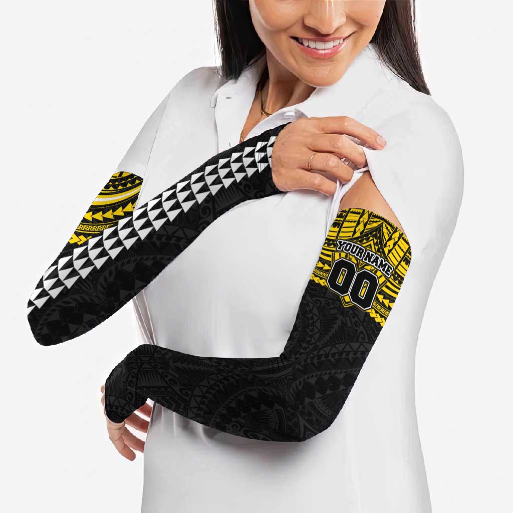 Personalized Richmond Tigers Arm Sleeves Polynesian Tribal Pattern Heritage Football