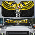 Personalized Richmond Tigers Auto Sun Shade Polynesian Tribal Pattern Heritage Football