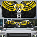 Personalized Richmond Tigers Auto Sun Shade Polynesian Tribal Pattern Heritage Football
