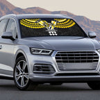 Personalized Richmond Tigers Auto Sun Shade Polynesian Tribal Pattern Heritage Football