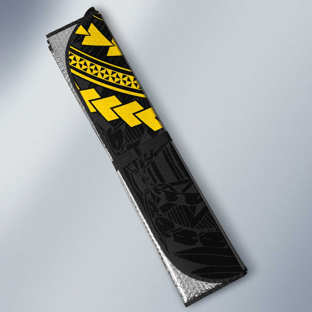 Personalized Richmond Tigers Auto Sun Shade Polynesian Tribal Pattern Heritage Football