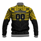 Personalized Richmond Tigers Baseball Jacket Polynesian Tribal Pattern Heritage Football