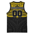 Personalized Richmond Tigers Basketball Jersey Polynesian Tribal Pattern Heritage Football