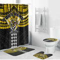 Personalized Richmond Tigers Bathroom Set Polynesian Tribal Pattern Heritage Football