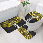 Personalized Richmond Tigers Bathroom Set Polynesian Tribal Pattern Heritage Football