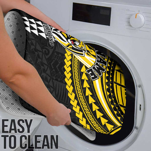 Personalized Richmond Tigers Bathroom Set Polynesian Tribal Pattern Heritage Football