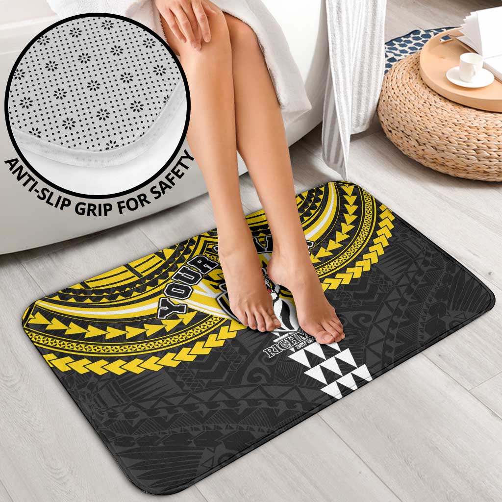 Personalized Richmond Tigers Bathroom Set Polynesian Tribal Pattern Heritage Football