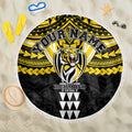 Personalized Richmond Tigers Beach Blanket Polynesian Tribal Pattern Heritage Football