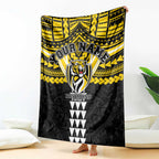 Personalized Richmond Tigers Blanket Polynesian Tribal Pattern Heritage Football