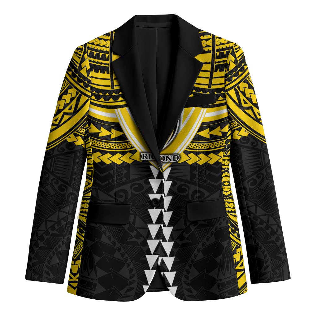 Personalized Richmond Tigers Blazer Polynesian Tribal Pattern Heritage Football